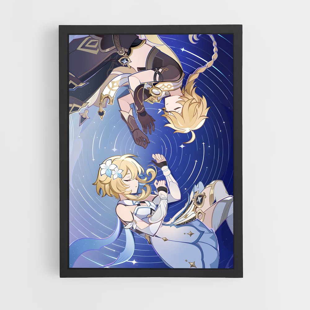 Poster Voyageur des Légendes – affiche Genshin impact (vue 2)